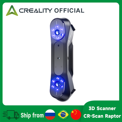 3D Scanner Cr-Scan Raptor Multiple-Line Blue NIR 0.02Mm Accuracy 60FPS Anti-Shake Tracking Scanning 24Bit Color Scanner