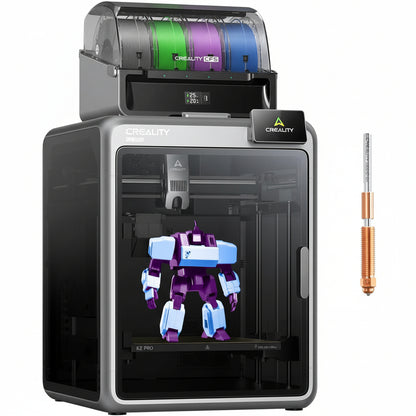 Creality K2 Pro Combo 3D Printer, Multicolor 3D Printers with CFS, 600Mm/S Printing Speed 300℃ Direct Drive Extruder Chamber Heating Dual AI Cameras, Printing Size 11.81X11.81X11.81 Inch