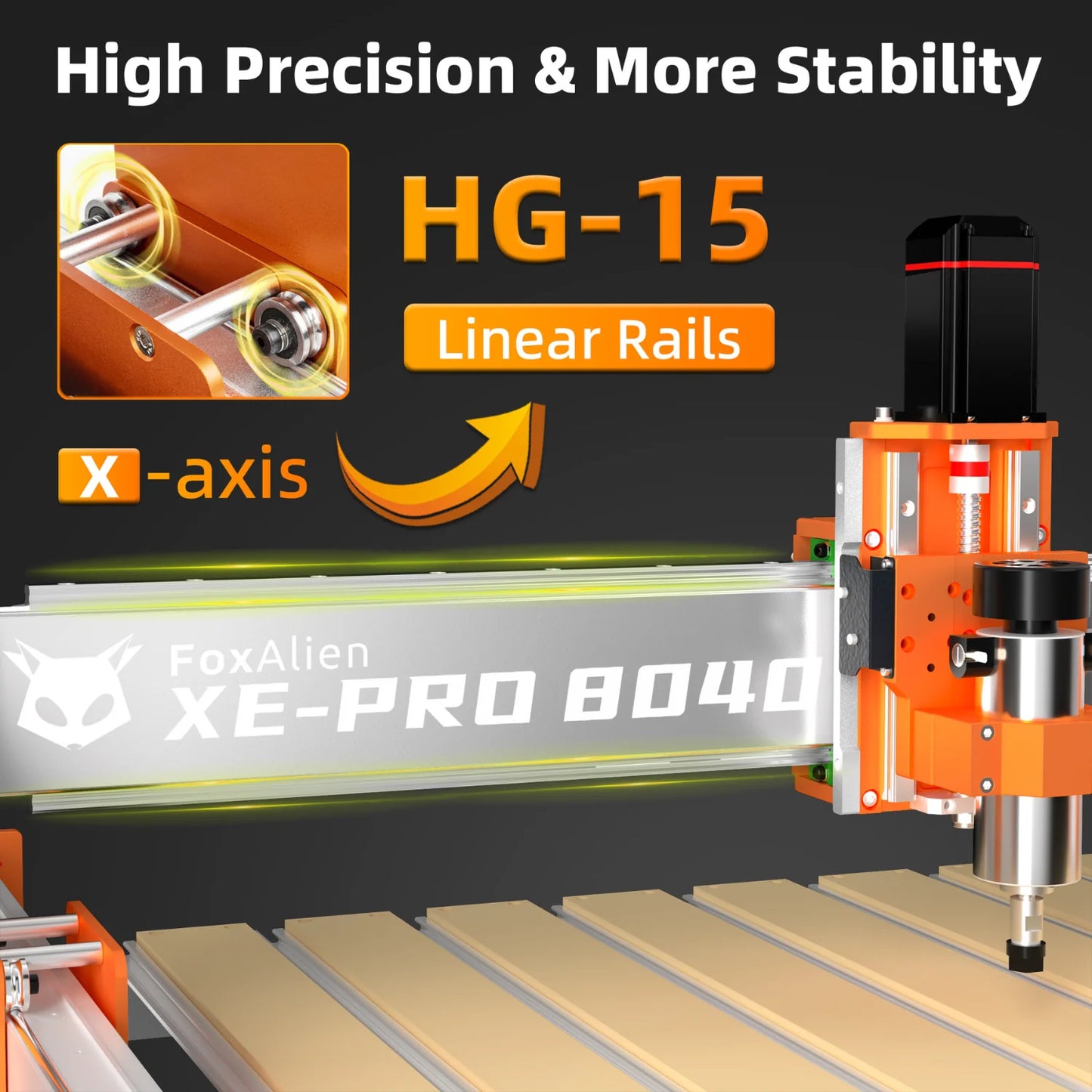 CNC Router Machine XE-PRO with 8040 Extension Bundle Kit