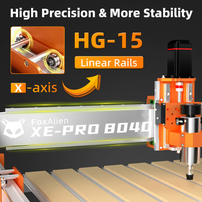 CNC Router Machine XE-PRO with 8040 Extension Bundle Kit