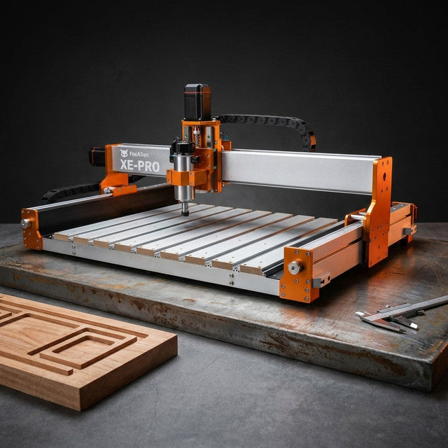 CNC Router Machine XE-PRO with 8040 Extension Bundle Kit — Studio Shot