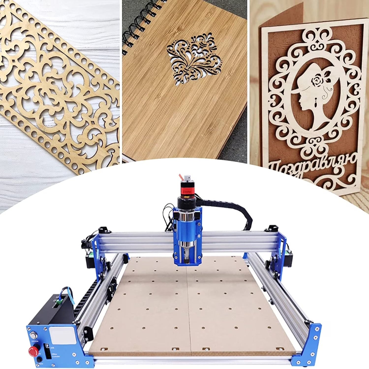 Mon CNC Engraving Machine 4040 High Efficiency 3D Printer with Carving Bit & Z Probe